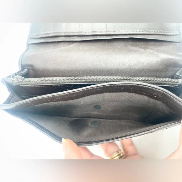 Gucci Dark Chocolate brown leather GG monogram bifold long wallet - Picture 8 of 9